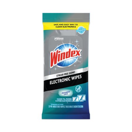 Windex Towels & Wipes, White, Wipe, 25 Wipes, Neutral, 12 PK 319248